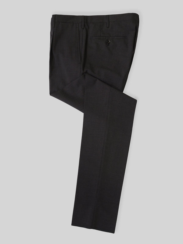 Rota Summer Dark grey elastic wool slim fit trousers Pezzi Unici