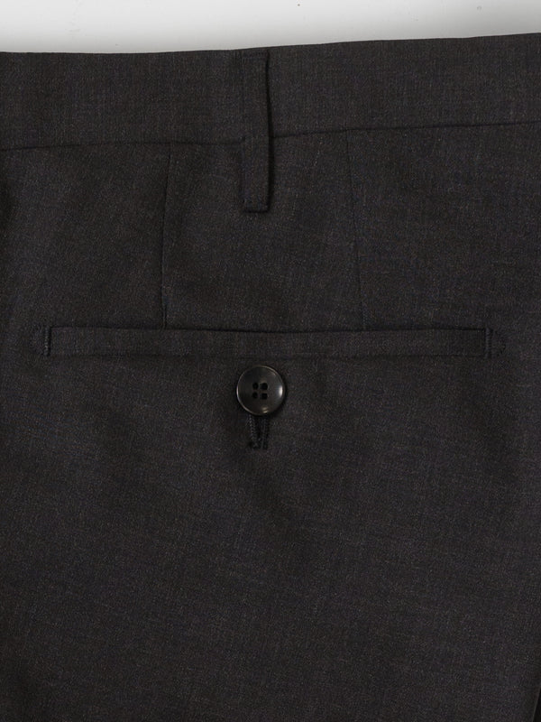 Rota Summer Dark grey elastic wool slim fit trousers Pezzi Unici