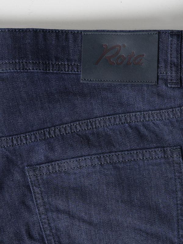 Rota Sport Summer Dark blue denim cotton 5 pockets trousers Qualità Garantita