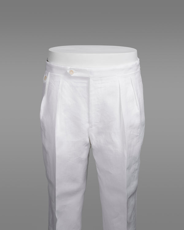 Rota Summer New York white linen trousers Acquista Ora