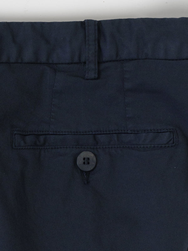 Rota Sport Summer Dark blue cotton supima sport trousers 1 pleat Prezzo Ridotto