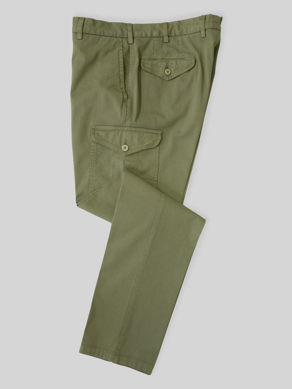 Rota Sport Summer Green supima cotton cargo sport trousers with flaps Novità