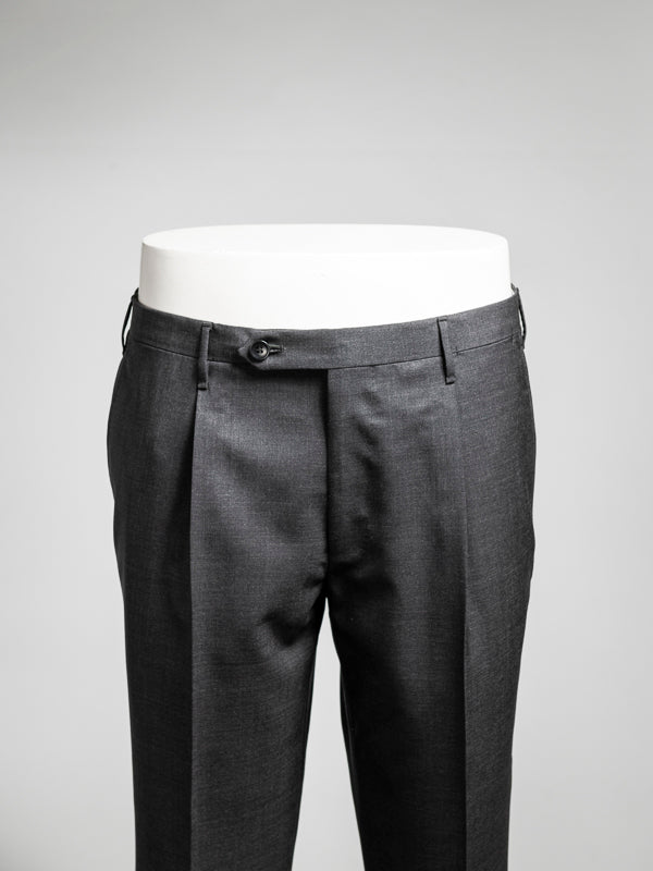 Rota Summer Dark grey pair of regular fit wool trousers Offerta