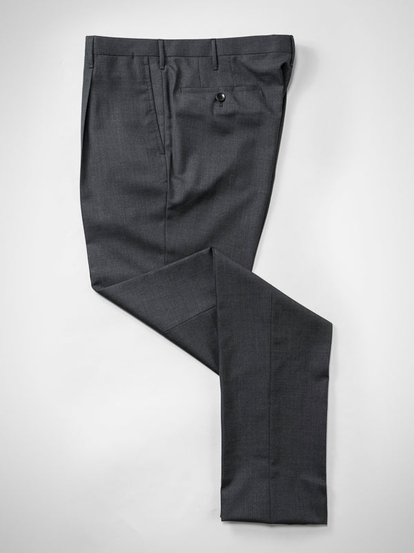 Rota Summer Dark grey pair of regular fit wool trousers Offerta