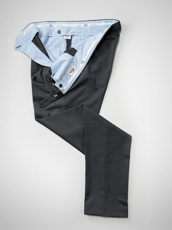 Rota Summer Dark grey pair of regular fit wool trousers Offerta