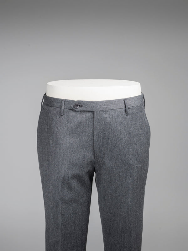 Rota Winter Dark grey pair of regular fit covert wool trousers In Vendita