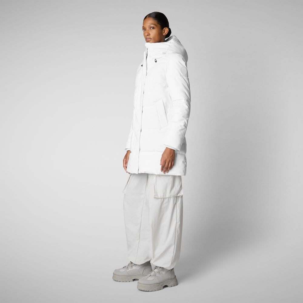 Save the duck PARKA DONNA CON CAPPUCCIO BETHANY WHITE Sottocosto