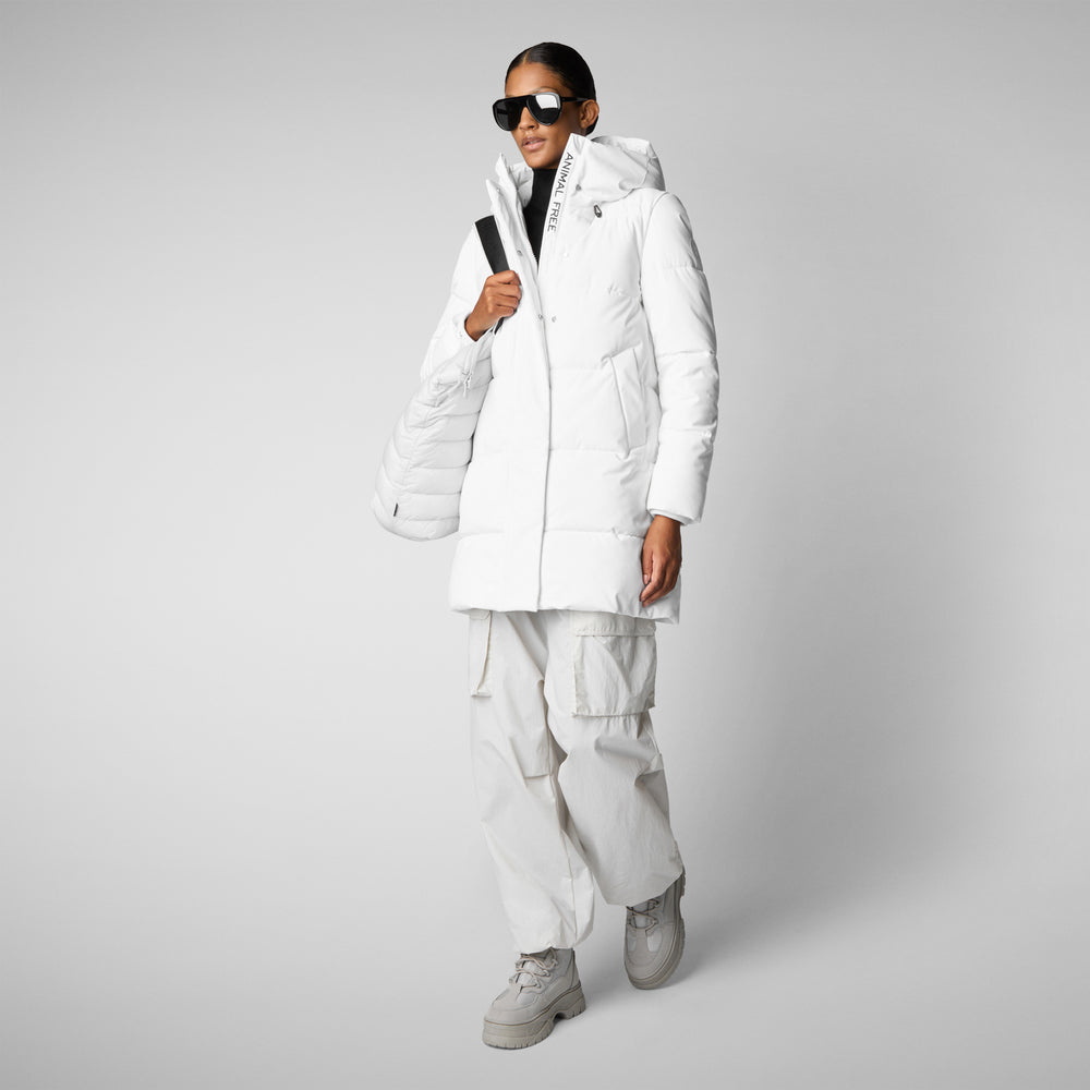 Save the duck PARKA DONNA CON CAPPUCCIO BETHANY WHITE Sottocosto