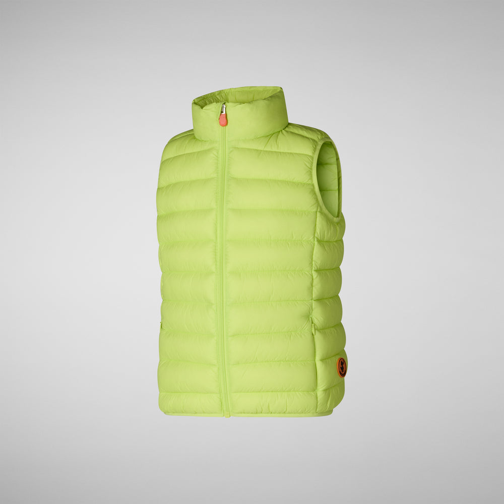 Save the duck GILET UNISEX BAMBINO ANDY VERDE LIME In Linea