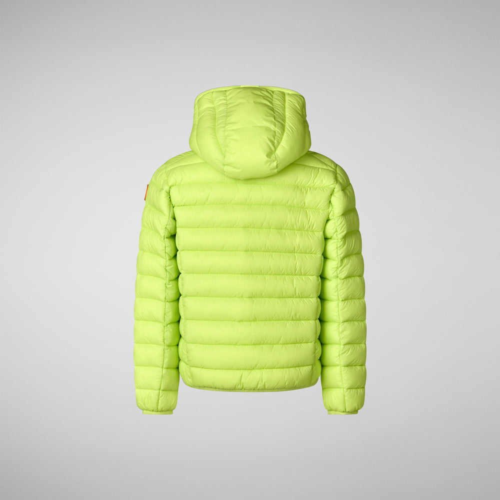 Save the duck PIUMINO ANIMAL FREE BAMBINO DONY VERDE LIME Nuovo