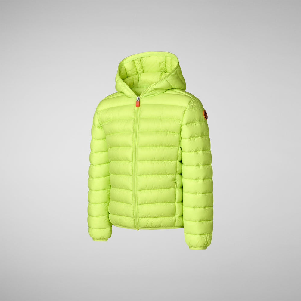 Save the duck PIUMINO ANIMAL FREE BAMBINO DONY VERDE LIME Nuovo