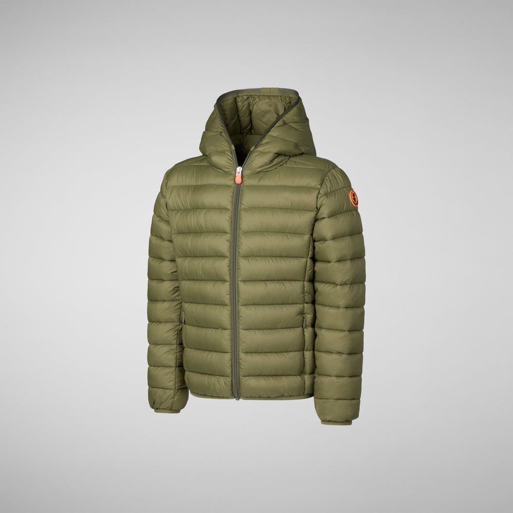 Save the duck PIUMINO ANIMAL FREE BAMBINO DONY DUSTY OLIVE Promozione