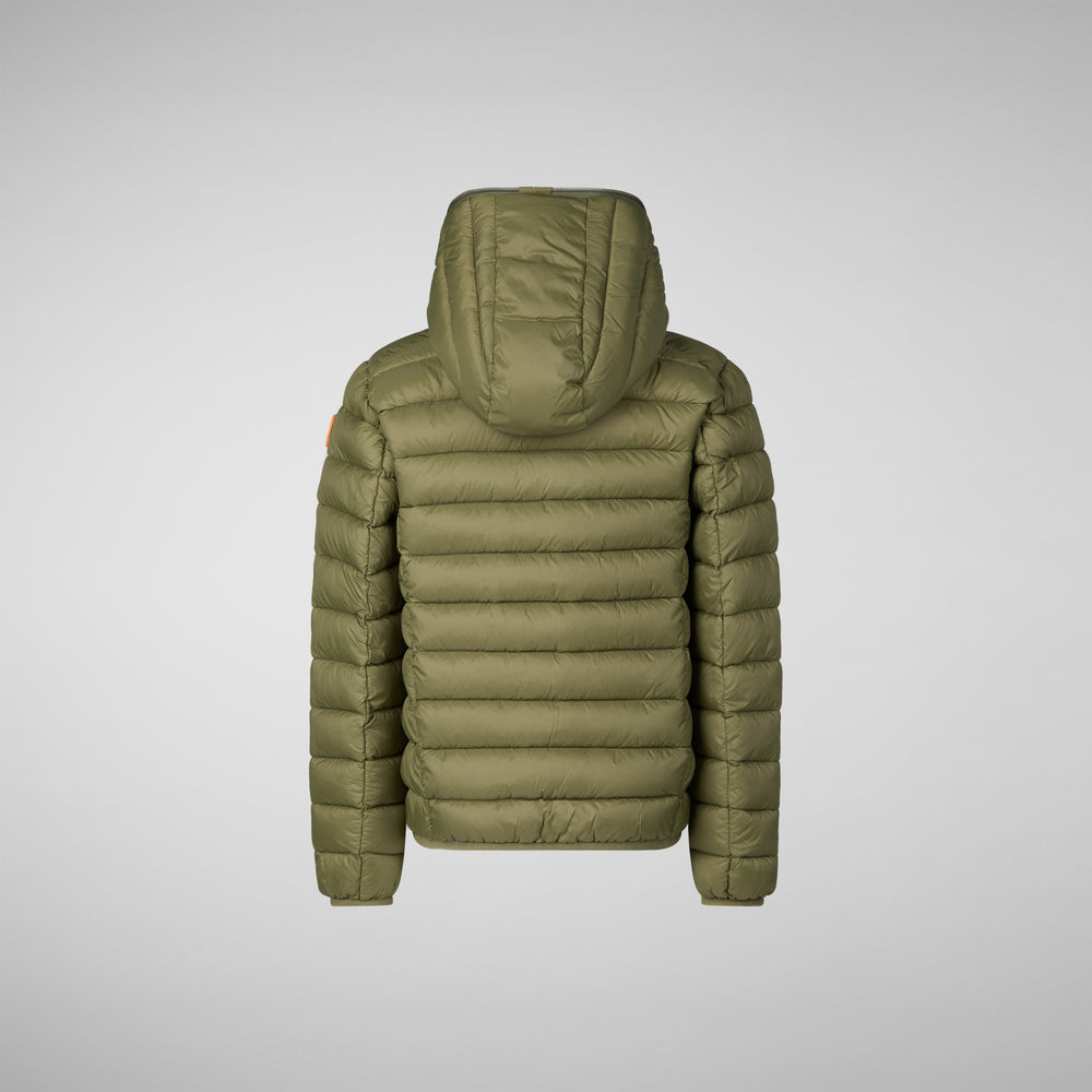 Save the duck PIUMINO ANIMAL FREE BAMBINO DONY DUSTY OLIVE Promozione