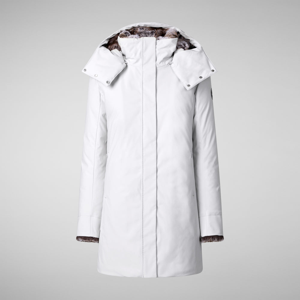 Save the duck PARKA DONNA CON CAPPUCCIO SAMANTAH GRIGIO NEBBIA Qualità Garantita