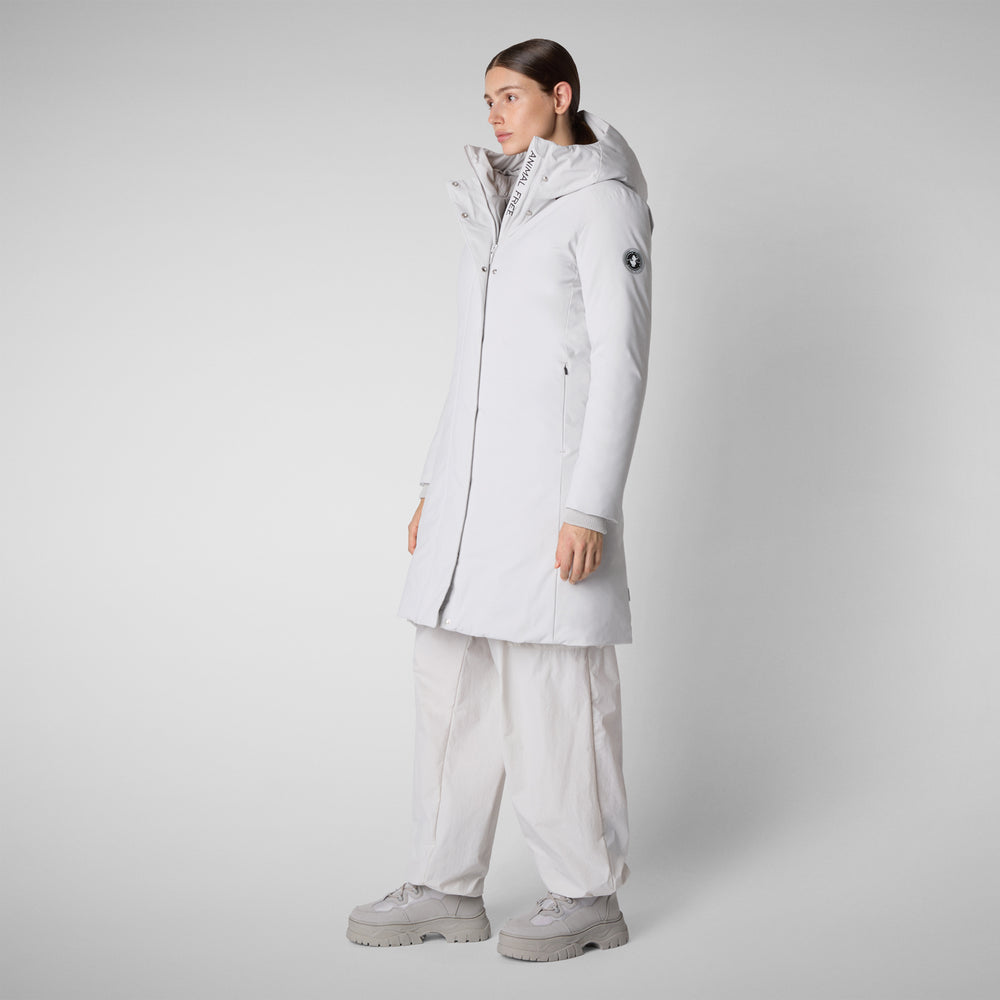 Save the duck PARKA DONNA CON CAPPUCCIO SIENNA GRIGIO NEBBIA Negozi Online