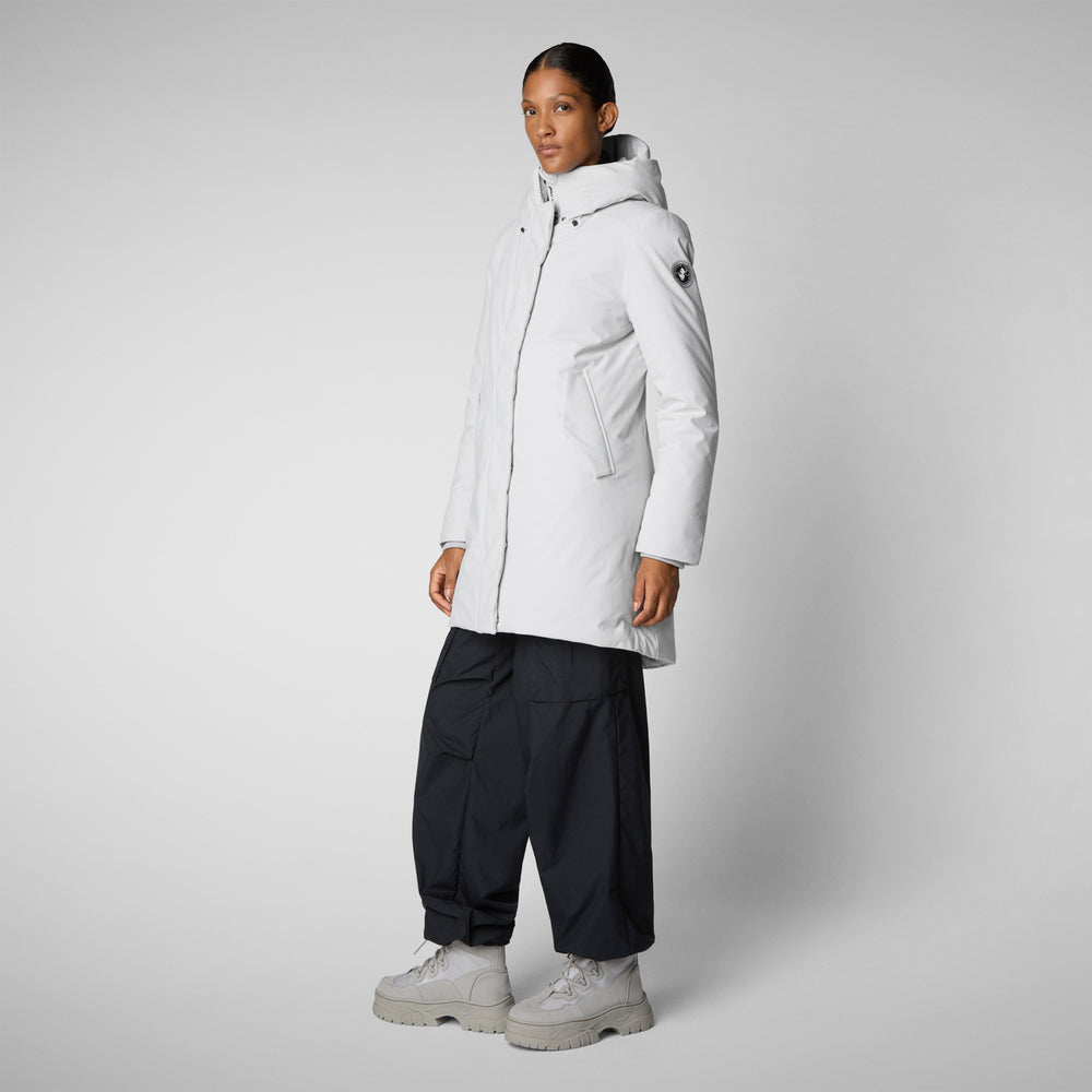 Save the duck PARKA DONNA CON CAPPUCCIO NELLIE GRIGIO NEBBIA Acquista Ora
