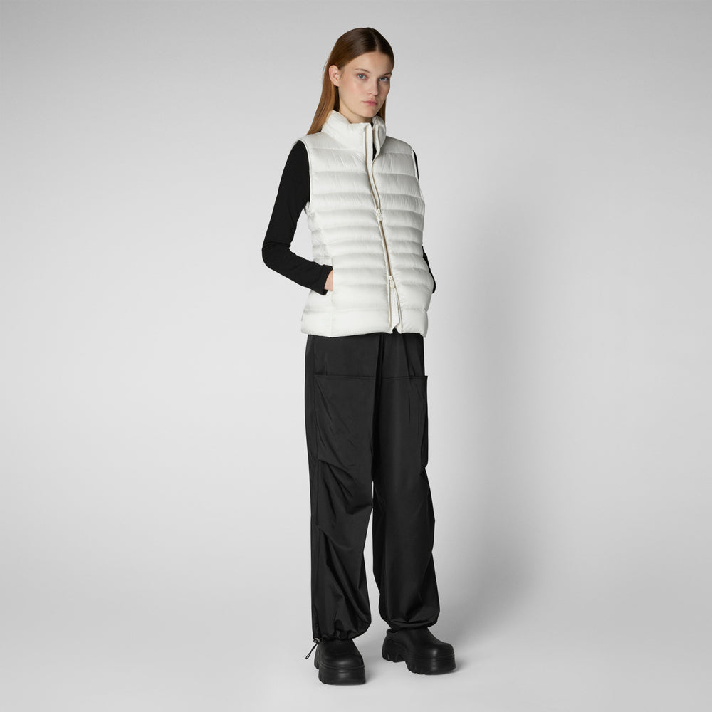 Save the duck GILET DONNA LYNN BIANCO Fino Al -60%