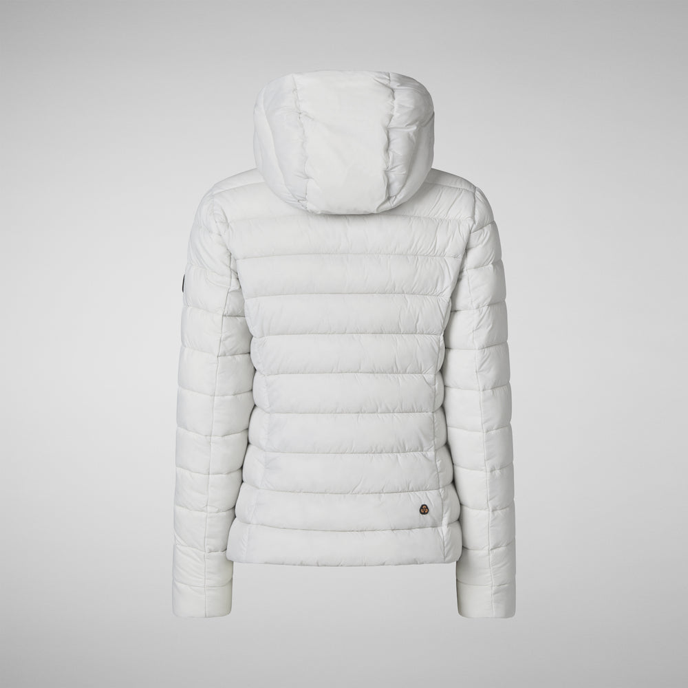 Save the duck PIUMINO ANIMAL FREE CON CAPPUCCIO DONNA AMELIE GRIGIO NEBBIA Prezzo Ridotto