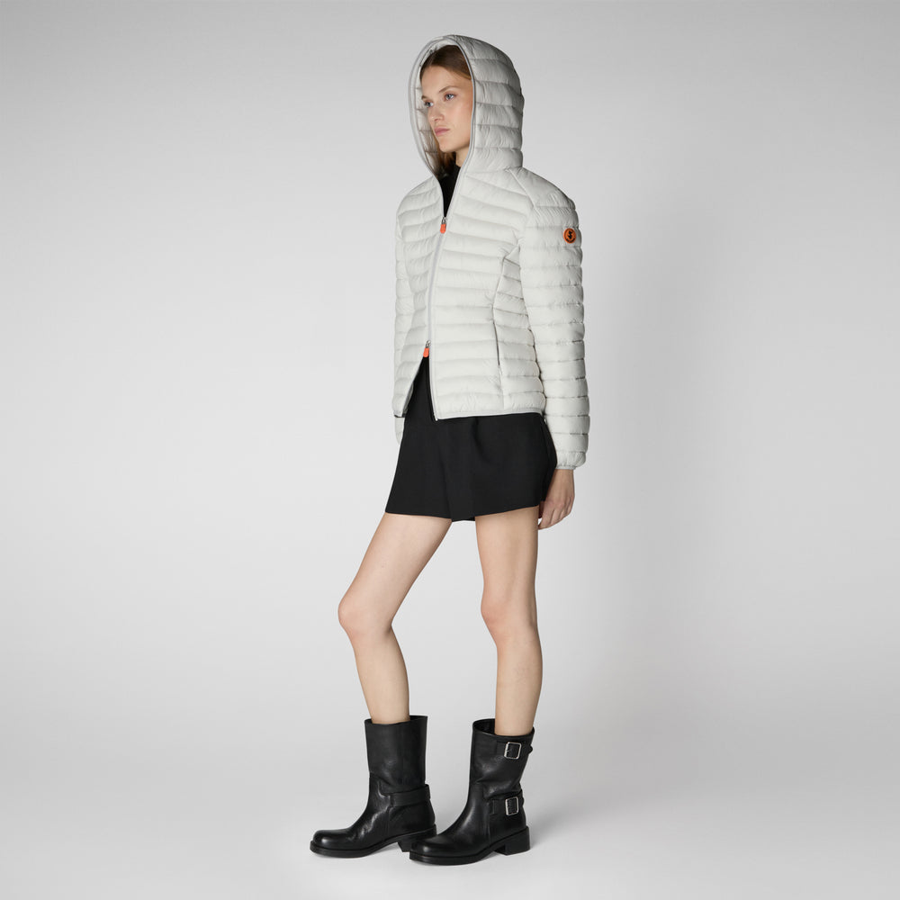 Save the duck PIUMINO ANIMAL FREE CON CAPPUCCIO DONNA DAISY GRIGIO GHIACCIO Online