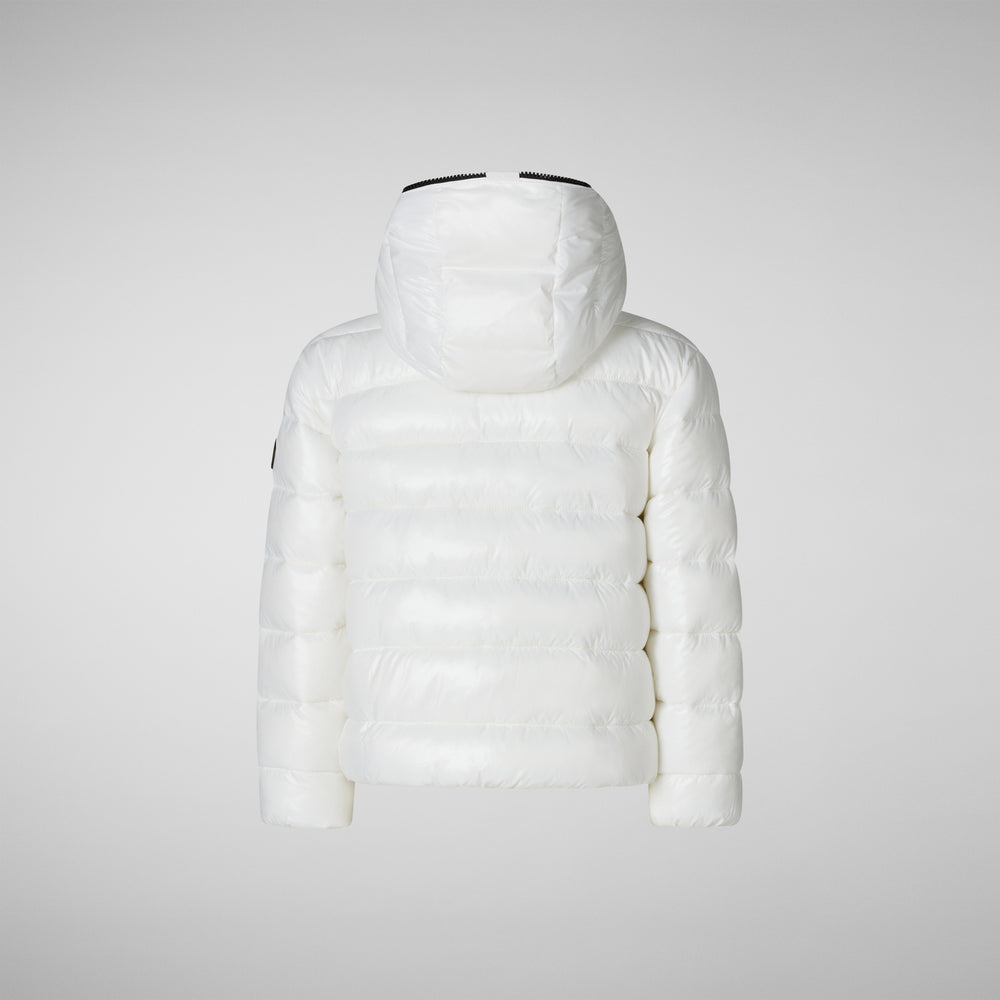 Save the duck BOMBER CON CAPPUCCIO BAMBINA IMARA BIANCO Vendita Economica