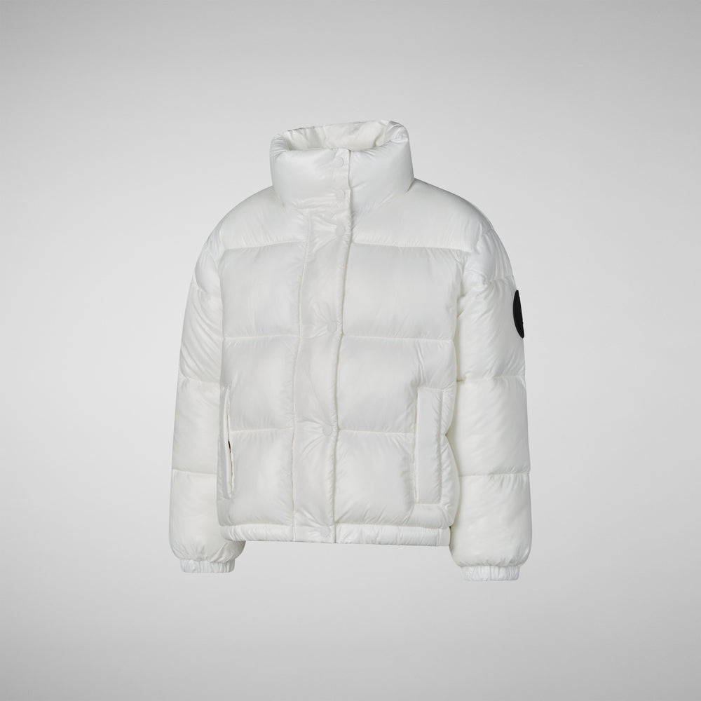 Save the duck PIUMINO ANIMAL FREE BAMBINA CINI BIANCO Saldi