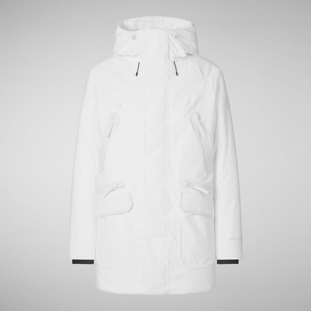 Save the duck PARKA UOMO HARVEY IN WHITE Vendite Flash