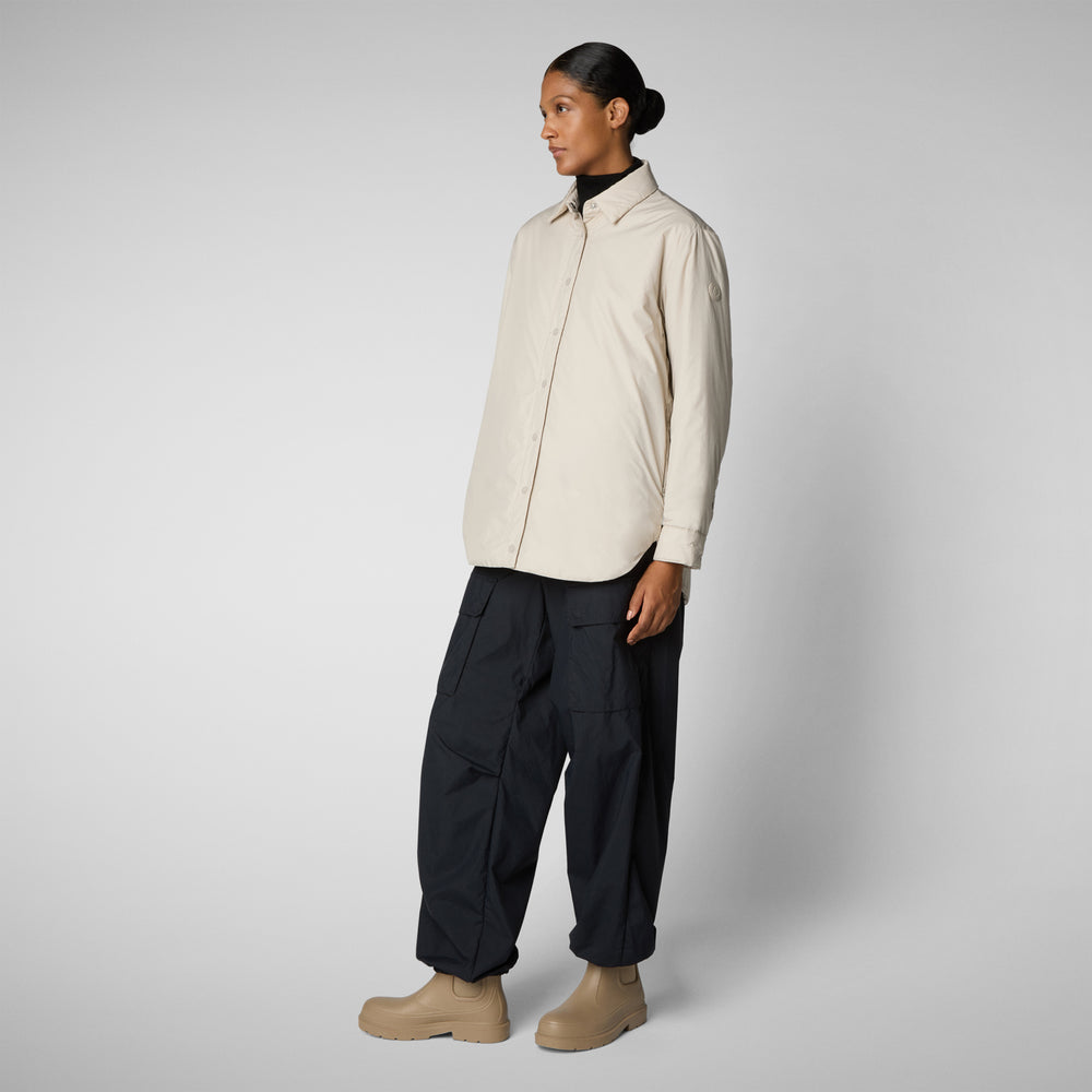 Save the duck GIACCA DONNA AMARILLIS RAINY BEIGE Nuovo