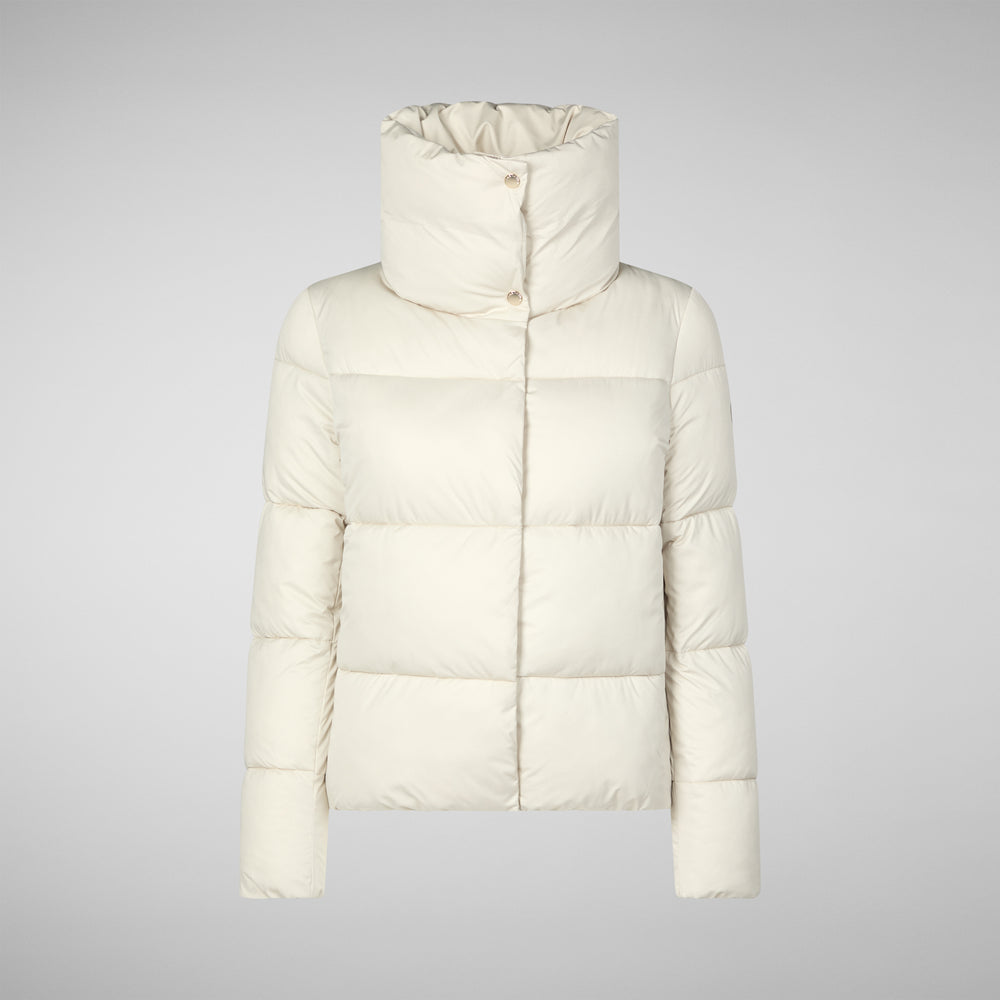 Save the duck PIUMINO ANIMAL FREE DONNA FELICITY BEIGE Qualità Garantita