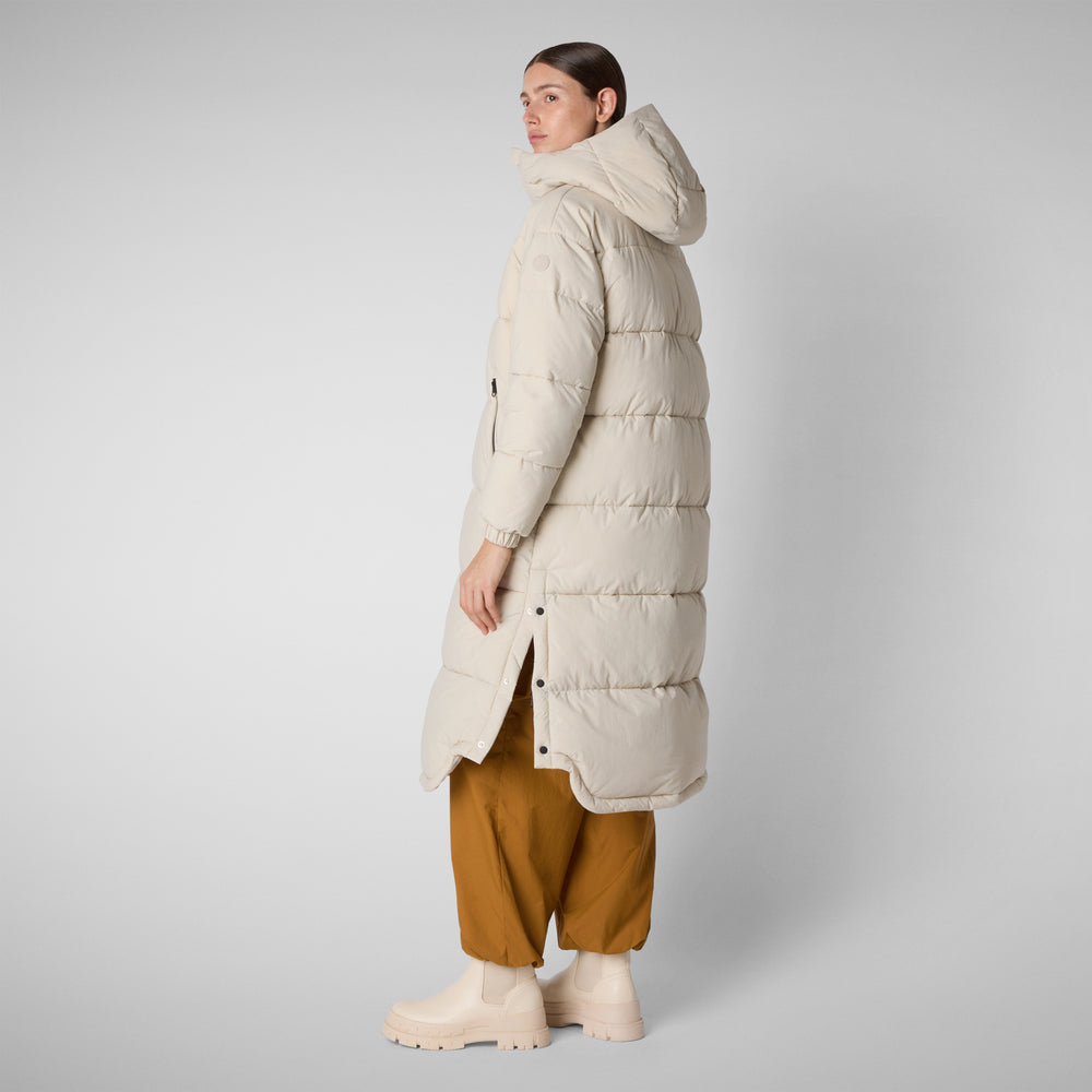 Save the duck PIUMINO ANIMAL FREE DONNA HALESIA RAINY BEIGE Negozi Online