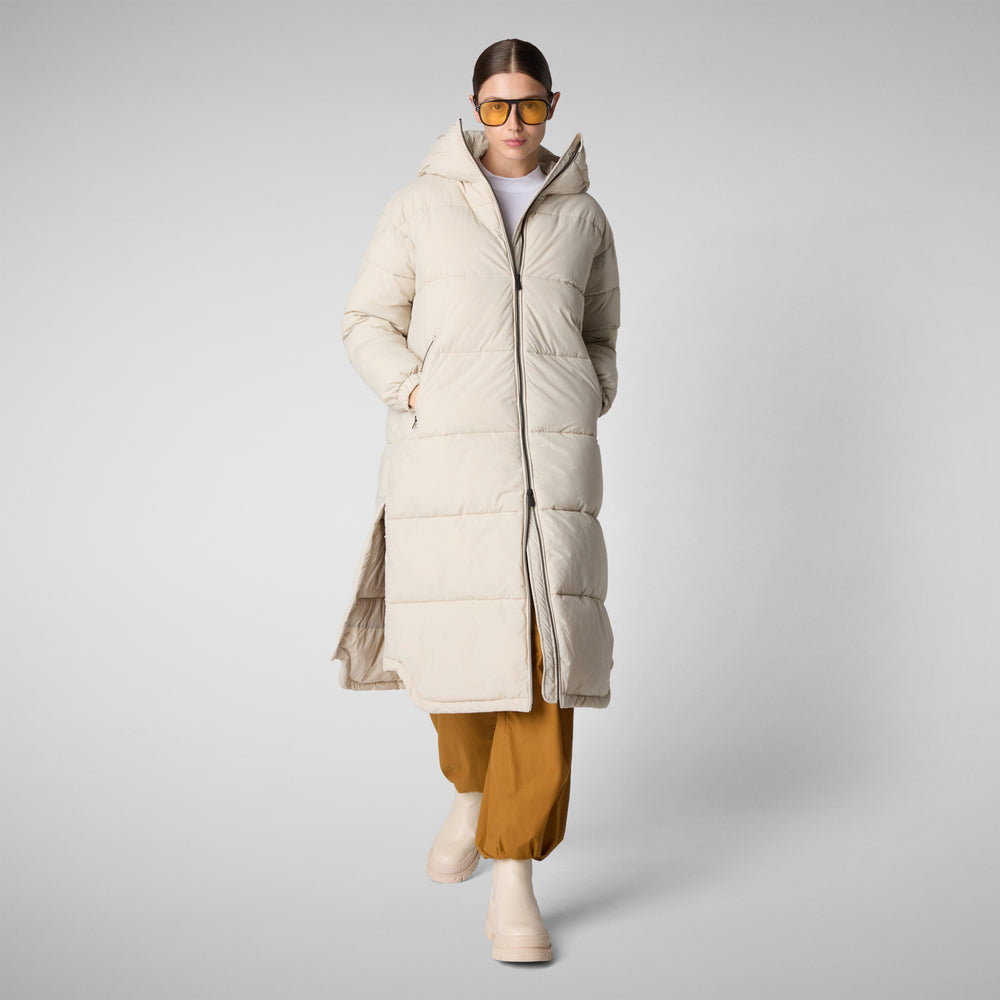 Save the duck PIUMINO ANIMAL FREE DONNA HALESIA RAINY BEIGE Negozi Online