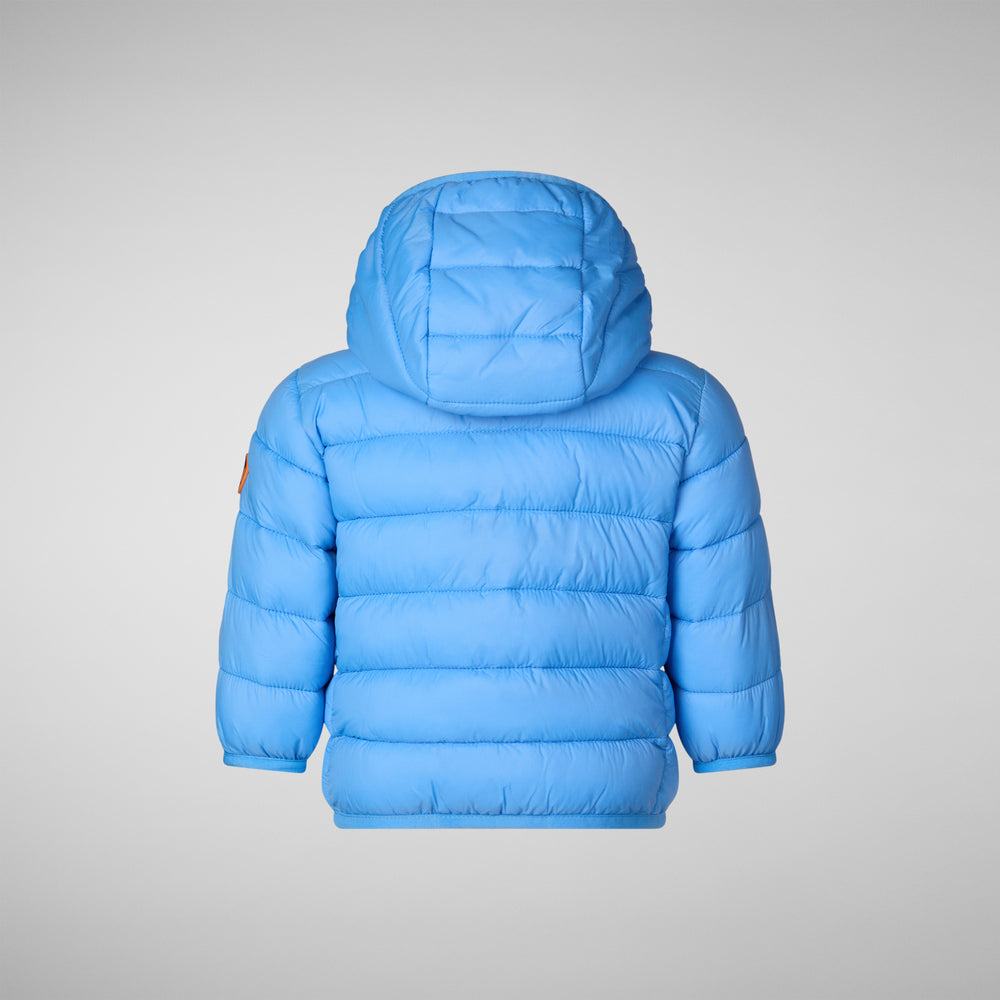 Save the duck PIUMINO ANIMAL FREE UNISEX WALLY BLU CERULEO Sconto
