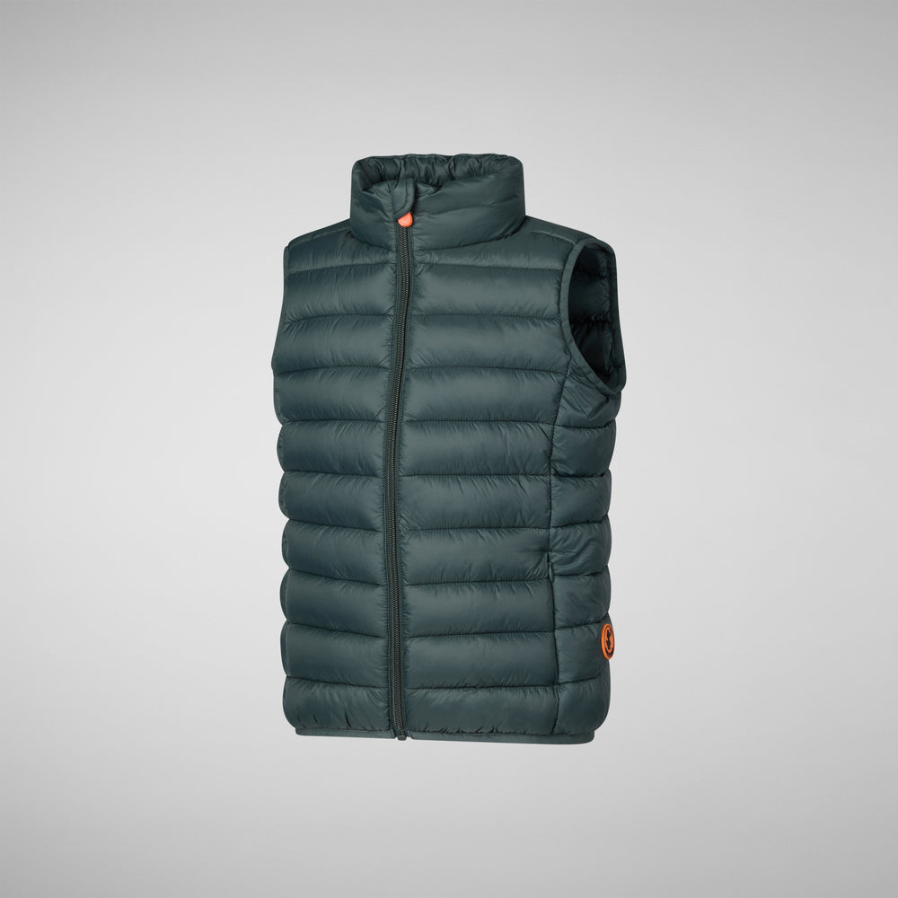 Save the duck GILET UNISEX BAMBINO ANDY VERDE NERO Offerte
