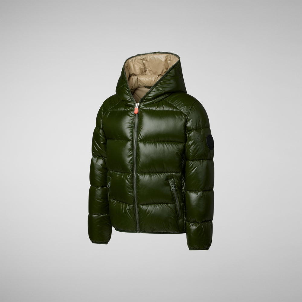 Save the duck PIUMINO ANIMAL FREE BAMBINO ARTIE VERDE BOSCO Vendita Calda