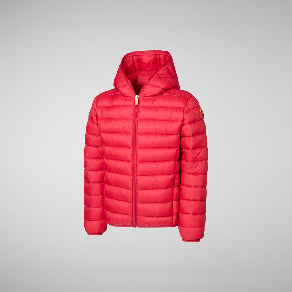 Save the duck PIUMINO ANIMAL FREE BAMBINO DONY ROSSO SCURO Negozio