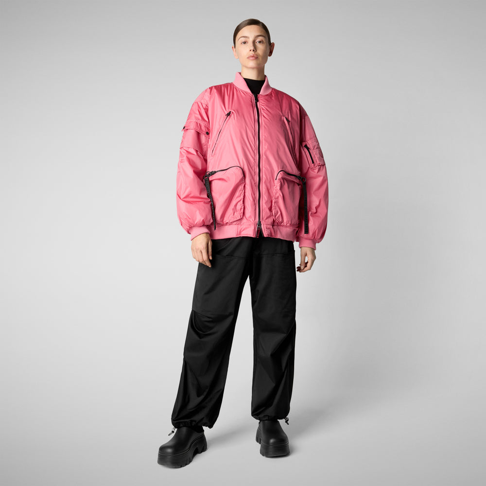 Save the duck Giacca bomber unisex Usher rosa 2025