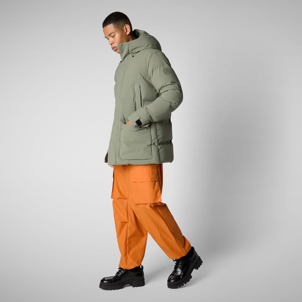 Save the duck PARKA UOMO QUINLAN IN SWAMP GREEN Nuovo