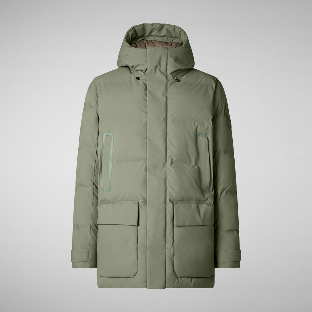 Save the duck PARKA UOMO QUINLAN IN SWAMP GREEN Nuovo