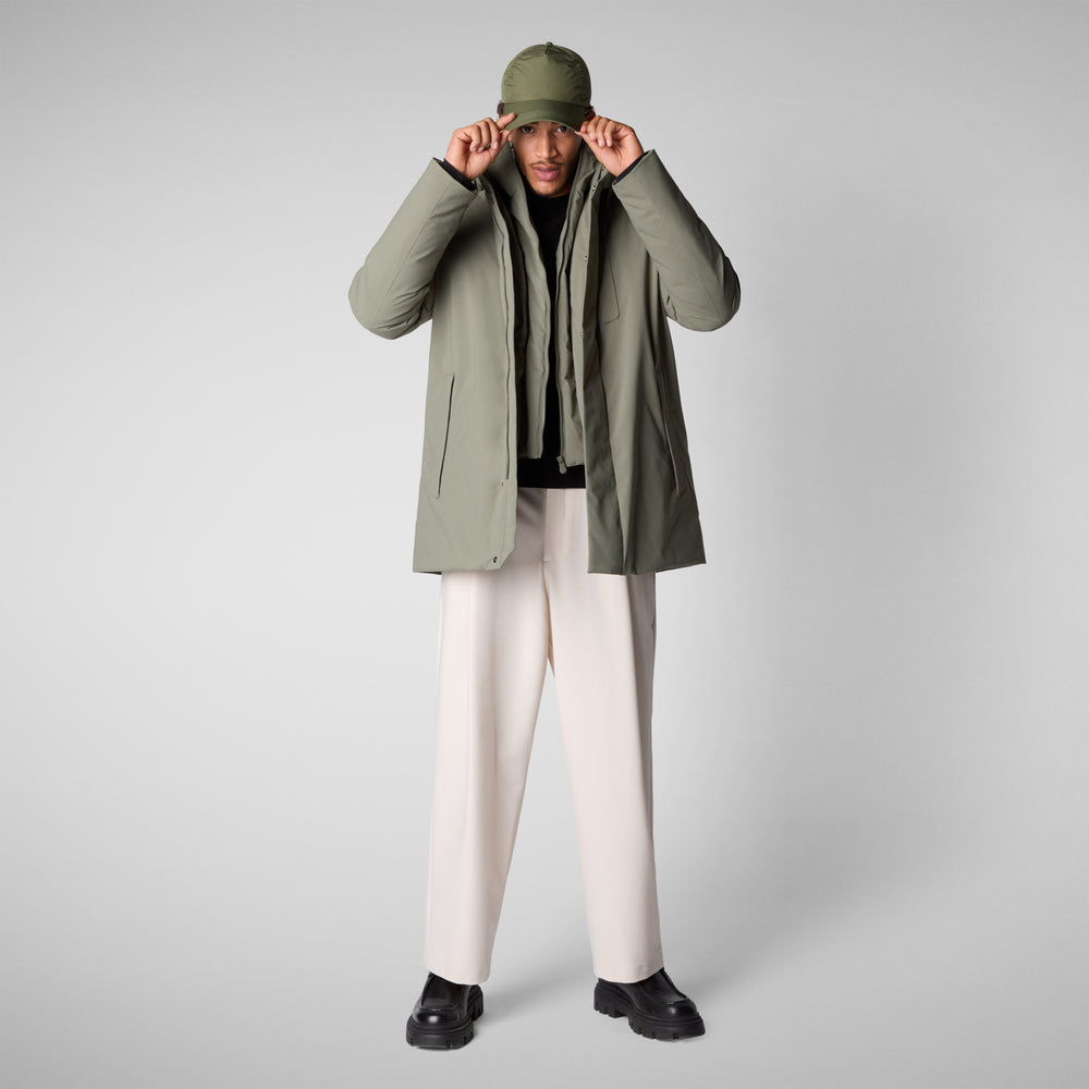 Save the duck PARKA UOMO SESLE IN SWAMP GREEN Qualità