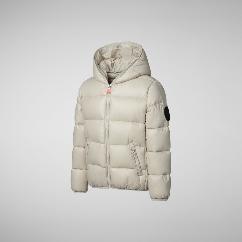 Save the duck PIUMINO ANIMAL FREE BAMBINA KATE RAINY BEIGE Soddisfazione Garantita