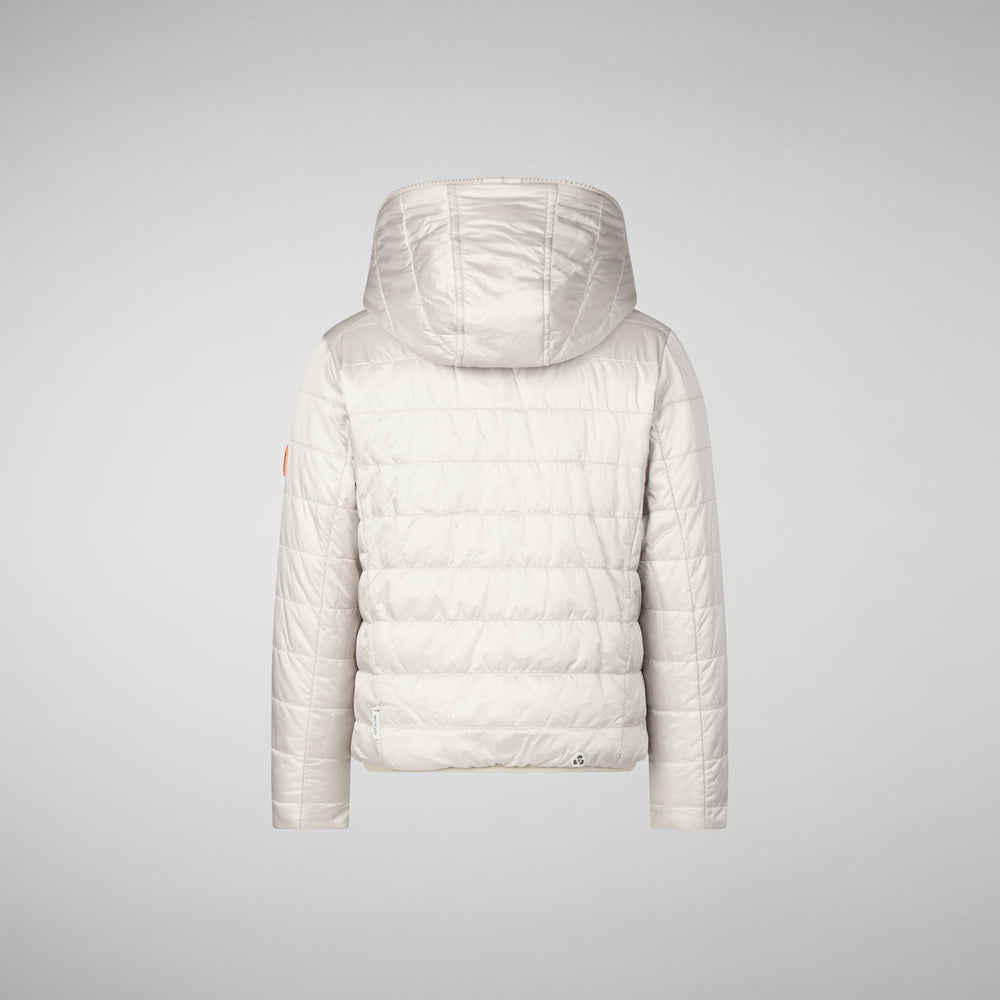 Save the duck GIACCA CON CAPPUCCIO BAMBINA CHLOE RAINY BEIGE Consegna Veloce