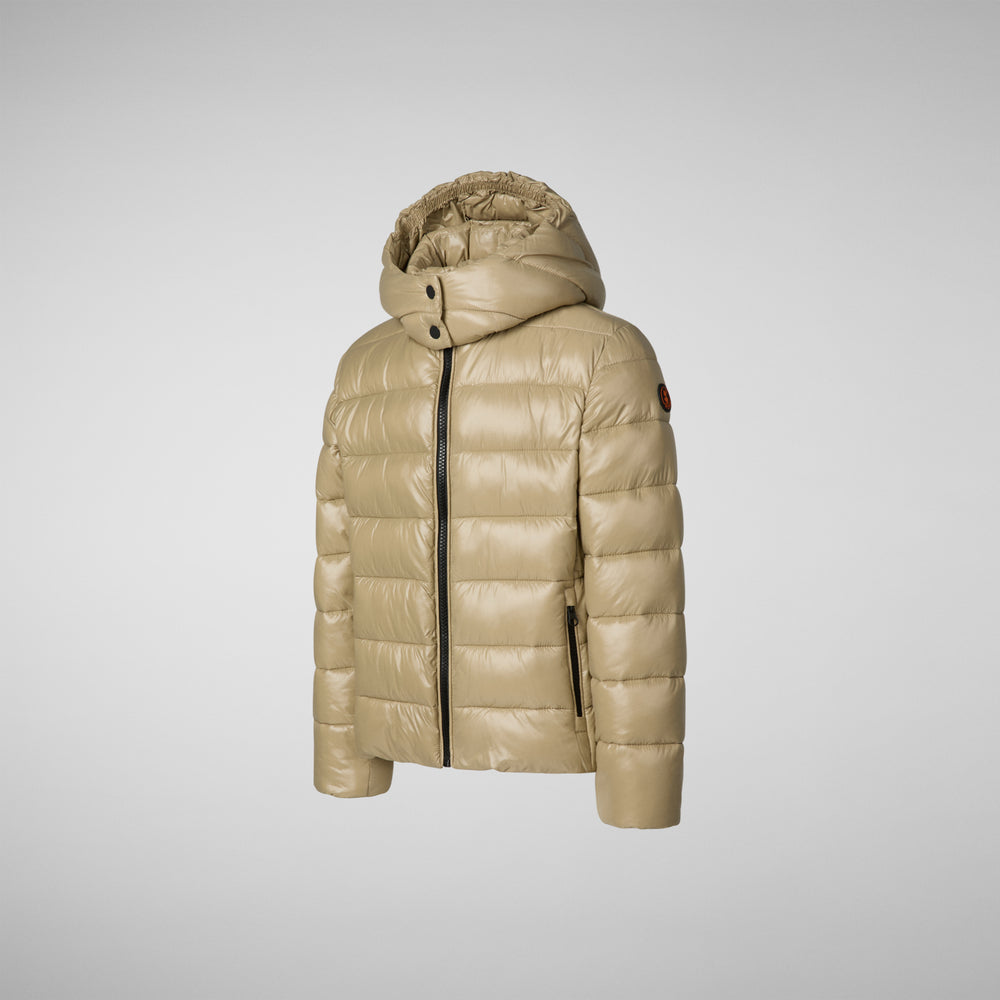 Save the duck PIUMINO ANIMAL FREE BAMBINA EVADINE BEIGE Promozione Limitata
