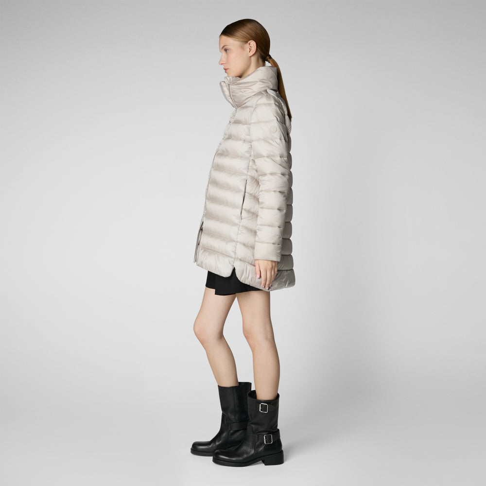 Save the duck PIUMINO ANIMAL FREE DONNA LYDIA RAINY BEIGE Sottocosto