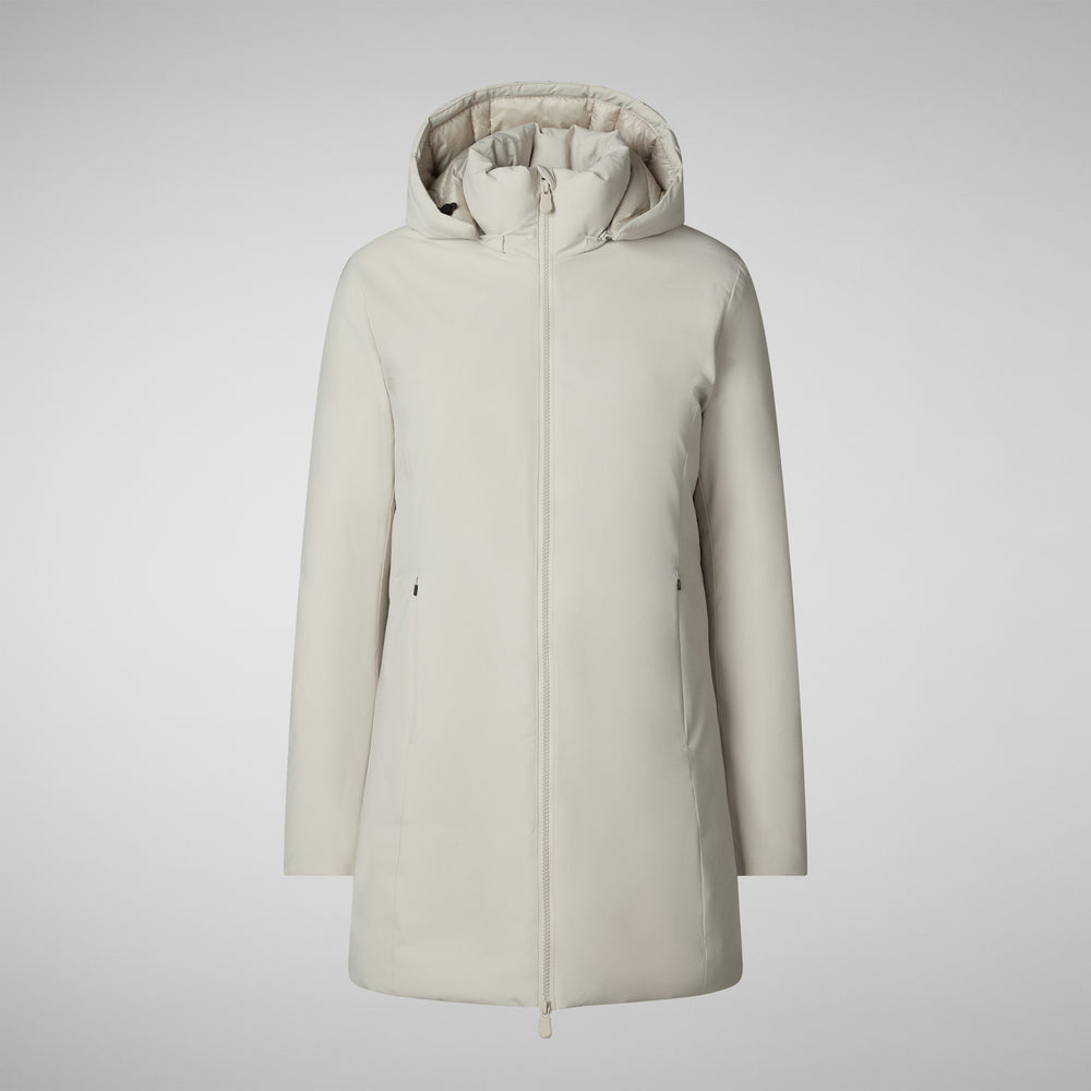 Save the duck PARKA DONNA CON CAPPUCCIO RACHEL RAINY BEIGE Sconto