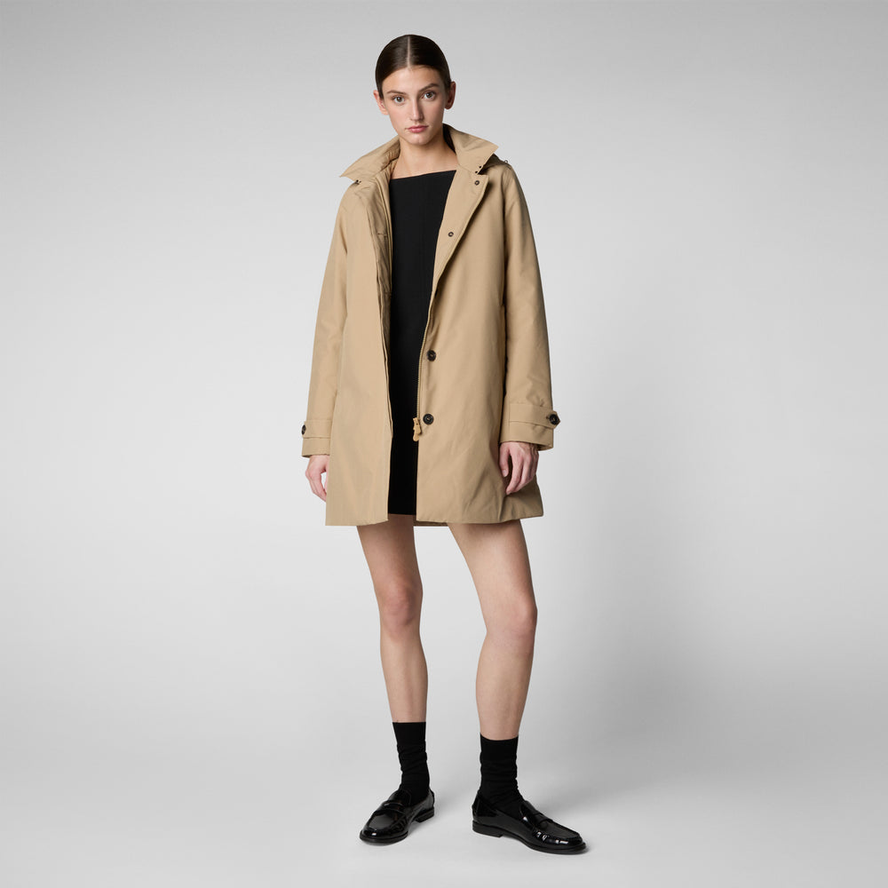 Save the duck CAPPOTTO CON CAPPUCCIO EMBIE STARDUST BEIGE Online