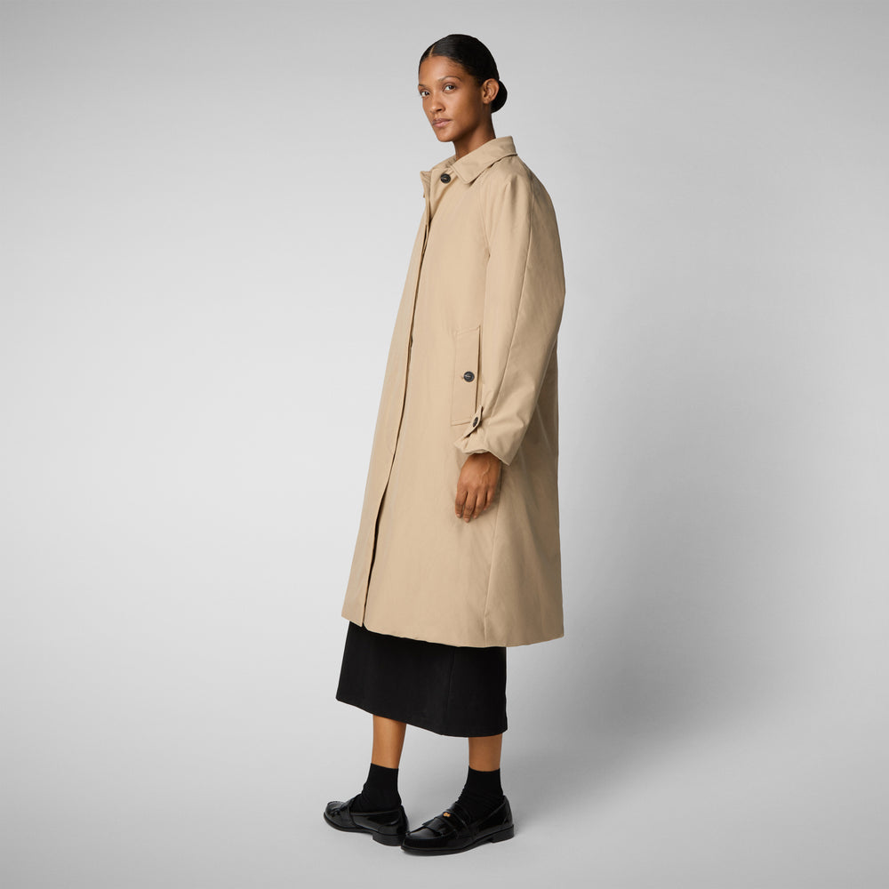 Save the duck CAPPOTTO CON CAPPUCCIO ZOEY STARDUST BEIGE Outlet
