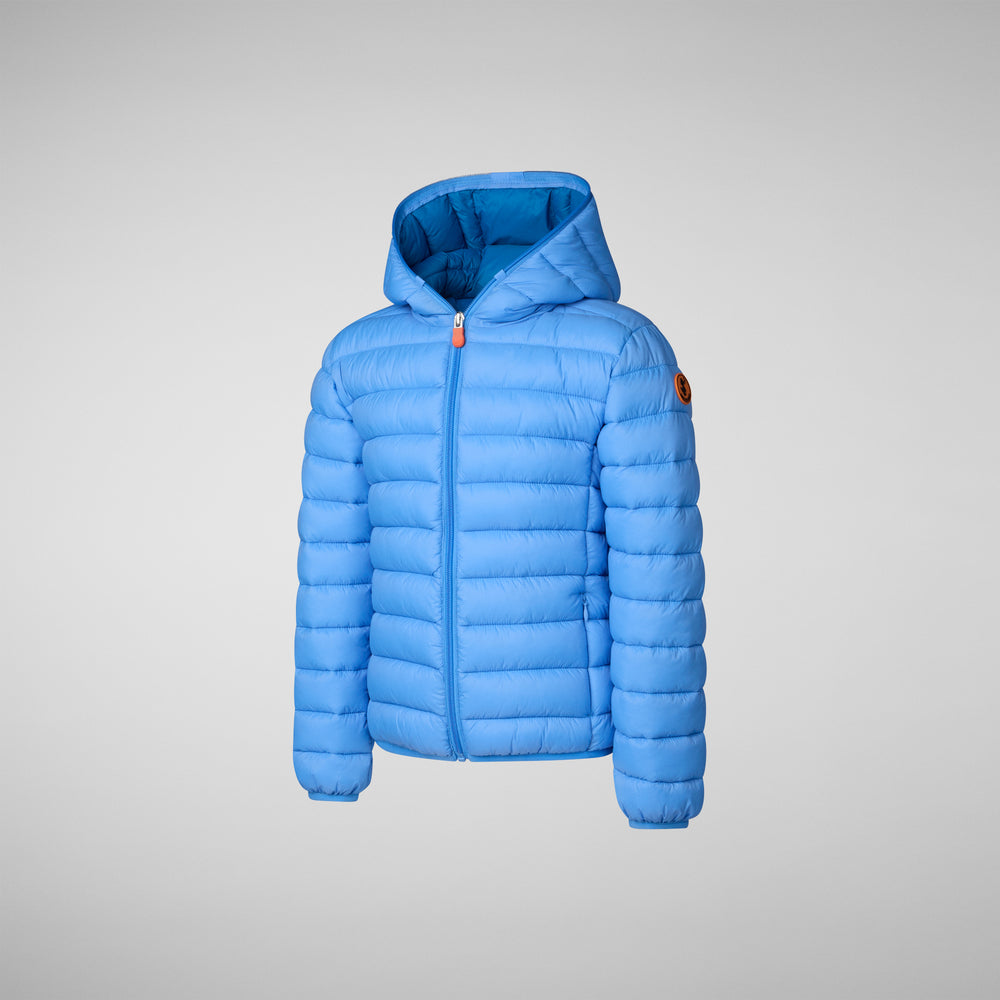 Save the duck PIUMINO ANIMAL FREE BAMBINO DONY BLU CERULEO Vendite Flash
