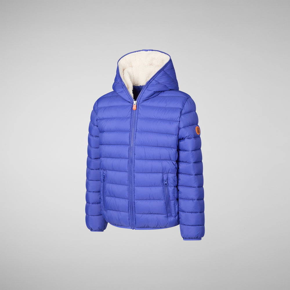 Save the duck PIUMINO ANIMAL FREE BAMBINO BLU FINNEGAN BLU GENZIANA Nuova