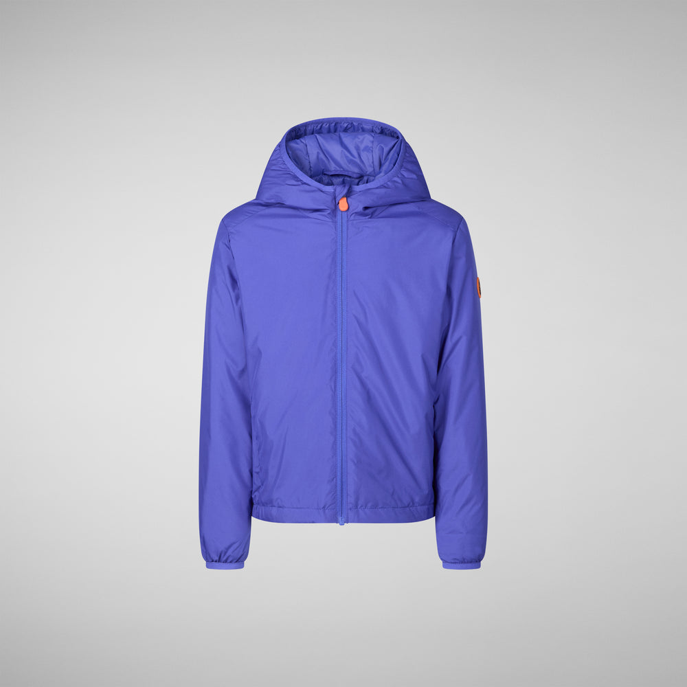 Save the duck GIACCA CON CAPPUCCIO BAMBINO GARETH BLU GENZIANA 2025
