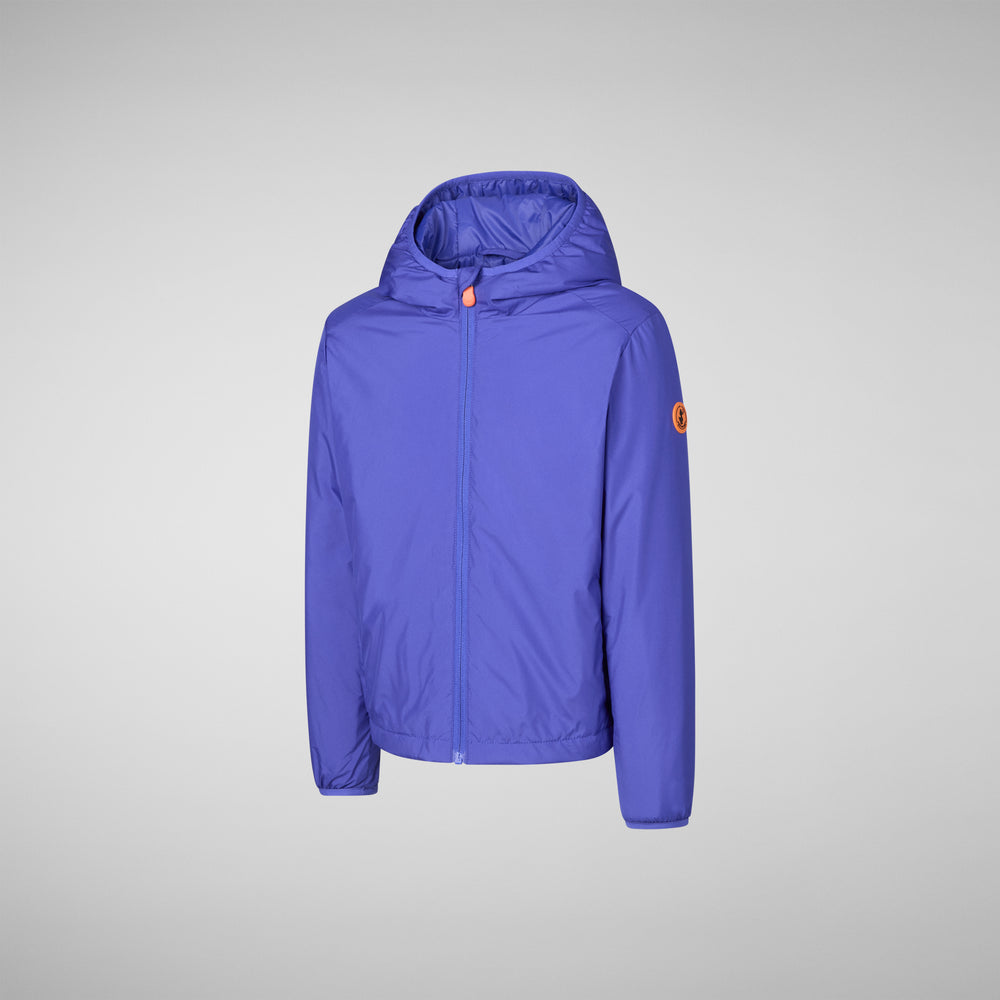 Save the duck GIACCA CON CAPPUCCIO BAMBINO GARETH BLU GENZIANA 2025