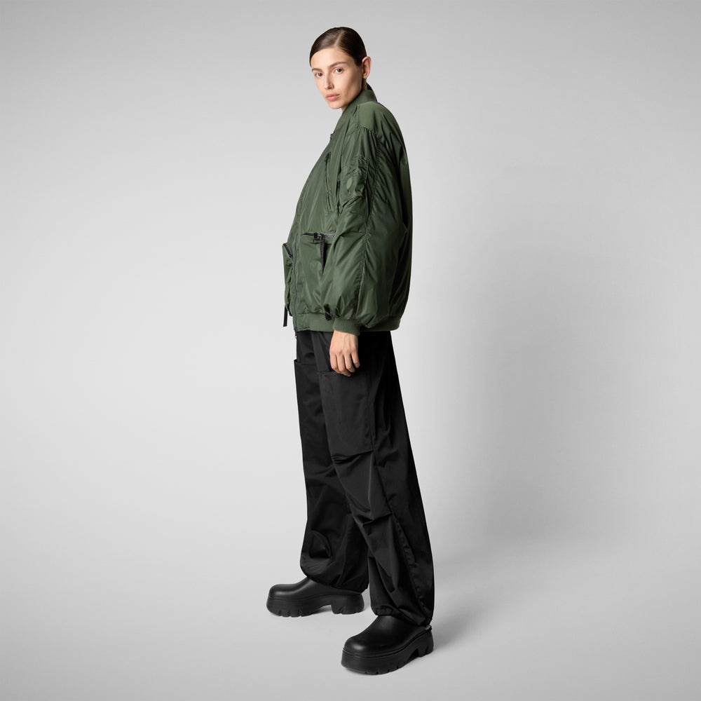 Save the duck Giacca bomber unisex Usher verde timo Economico
